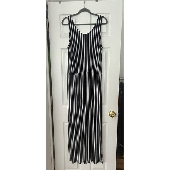 ASOS Blend She Black & White Stripe Maxi Dress Size Large - Picture 11 of 11